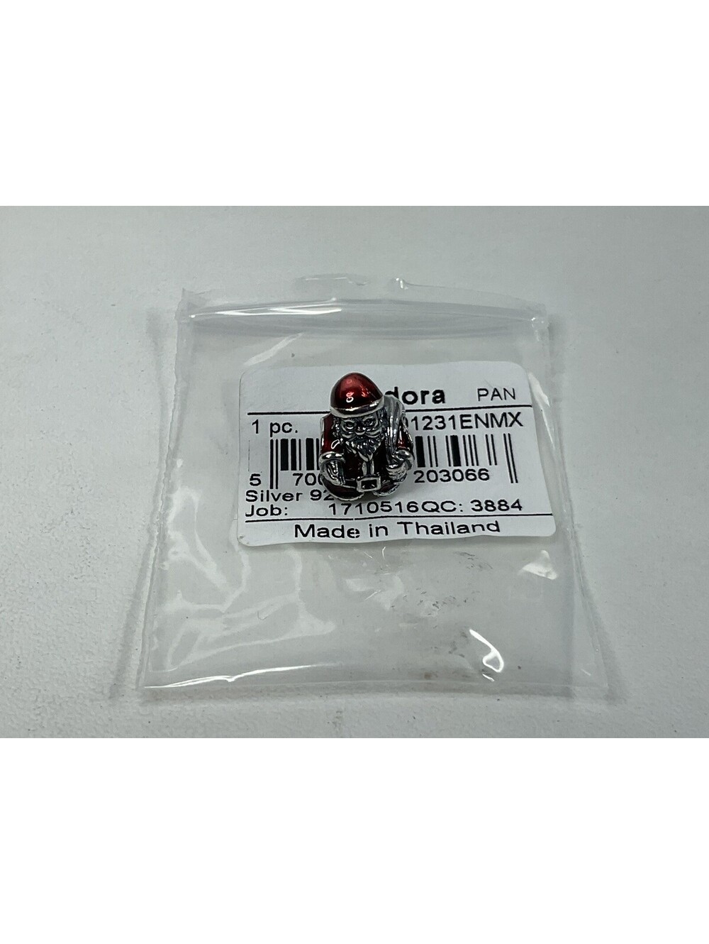 Pandora St Nick Santa Claus Enamel Charm NEW